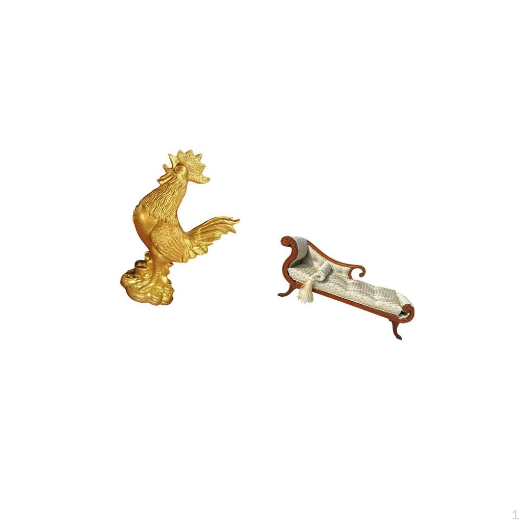 Chicken Figurine Feng Shui Decor Home Decorations Statue Sculpture for Birthday Anniversaries Hotel