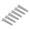 6Pcs Acoustic Guitar String Nail Bridge Pins Pegs Fixed Cones Parts Replacement GL28Silver