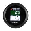85mm GPS Speedometer 9‑32V TFT Screen Digital Display Speed Gauge Universal for Yacht RV Motorcycle Black Dial Black