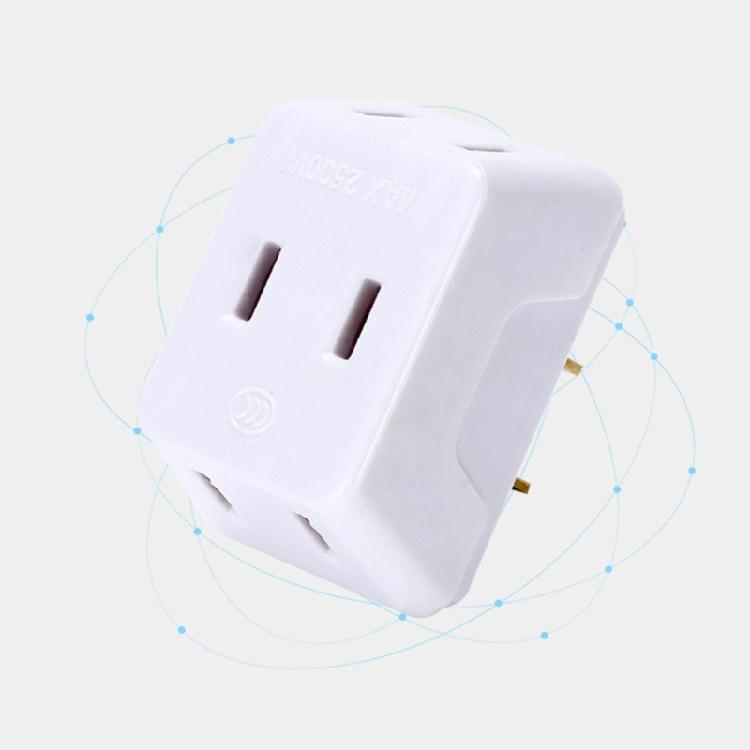 1 Turn 3 Sockets Global Voltages Plugs Converters With LED Indicator For Home Office And Trip