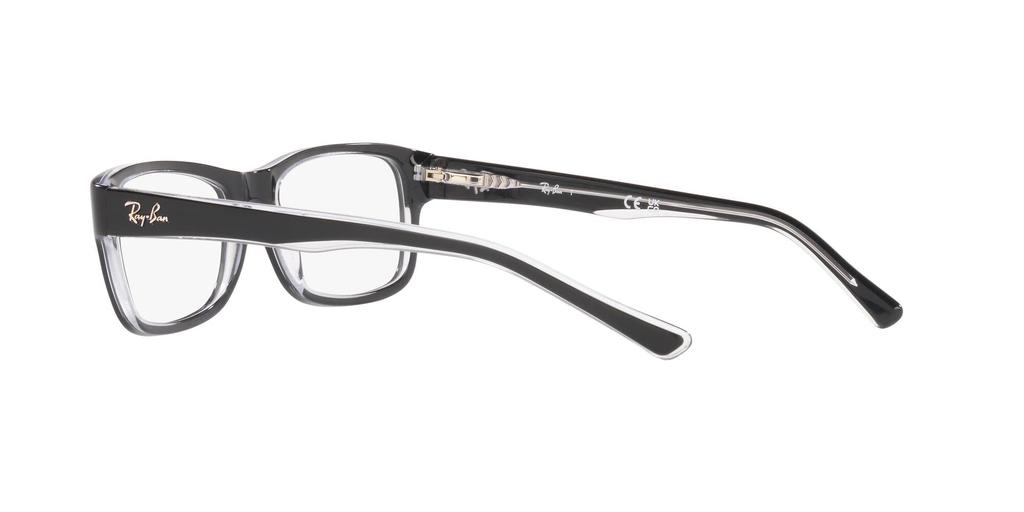 Prescription Eyewear Frames RX5268 2034 Black on Transparent 52 Ray-Ban