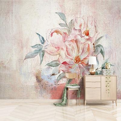 Wallpaper Retro Abstract Peony Wall Painting Flowers Murals Living Room Bedroom Study Home Decor Fresco