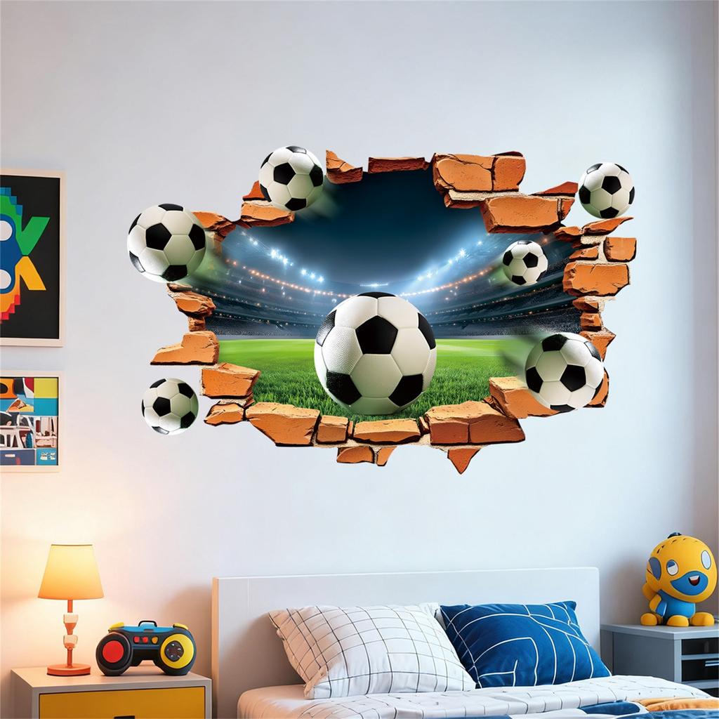Football Stickers, Festive Atmosphere Elements, Decorative Wall With Adhesive Wall Stickers