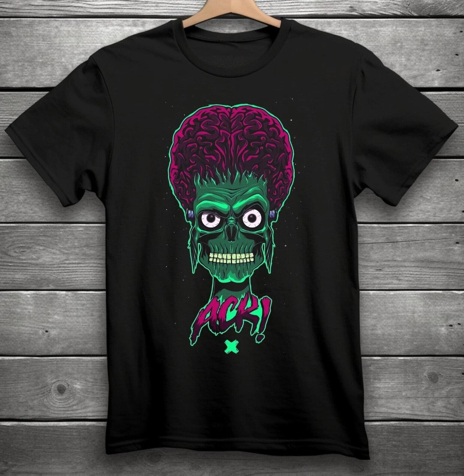 Mars Attacks! ACK! Men s and Women s T-shirts Black S-3XL XXL