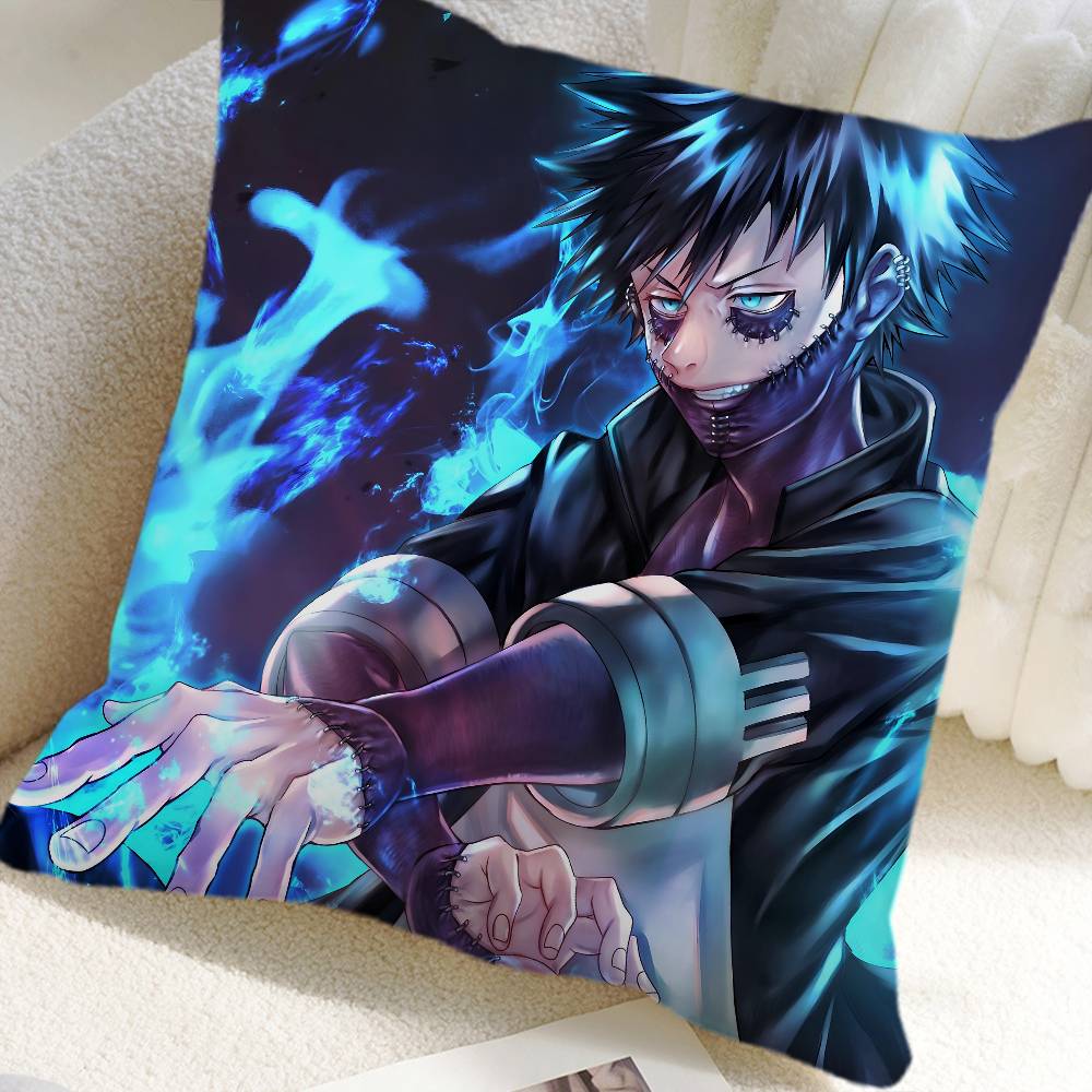 Anime My Hero Academia Dabi Pillow Case Square Pillow Bedroom Sofa Leisure Comfort Cushion Car Home Decoration