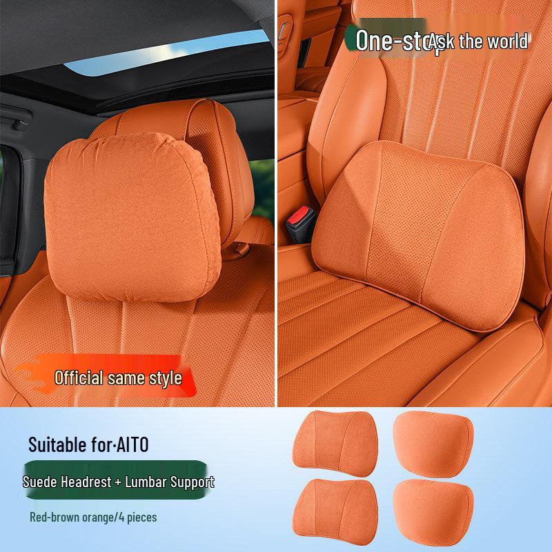 Compatible with AITO M5-M9: Headrest Neck Pillow & Lumbar Support Car Accessories