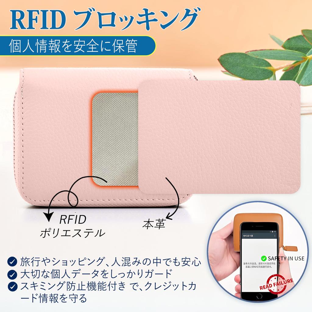 COCA-DG Mini Wallet for Men and Women, Bifold Wallet with Large Capacity, Accordion-Style Card Case, Box-Shaped Coin Purse, YKK Zipper, Cowhide