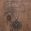 Accessories Hexagram Hip Hop Personality Creative Viking Compass Necklace Pendant, Accessories