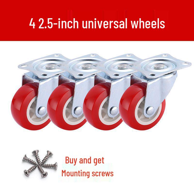 1-3 Inch Silent Swivel Caster Wheels with Brakes for Furniture and Trolleys