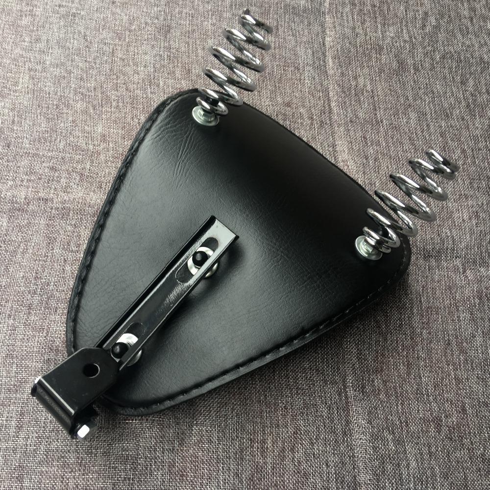 Motorcycle Black 3" Spring bracket Skull Solo Seat for Harley Sportster XL Yamaha Honda Suzuki Chopper Custom cafe racer