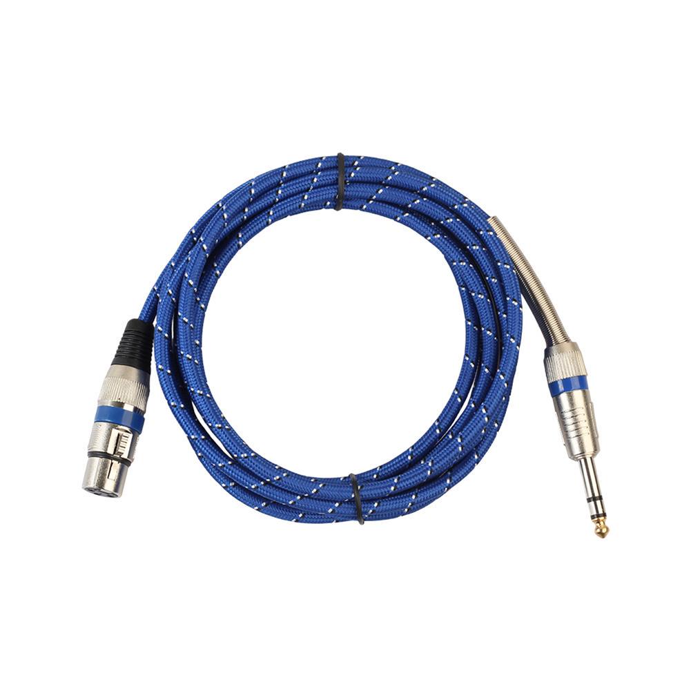 Nylon geflochten 1/4 '' Klinke 6,35 mm Stereo Stecker auf XLR Buchse Mic Nylon geflochten 1/4 '' Klinke 6,35 mm Stereo Stecker auf XLR Buchse Mic