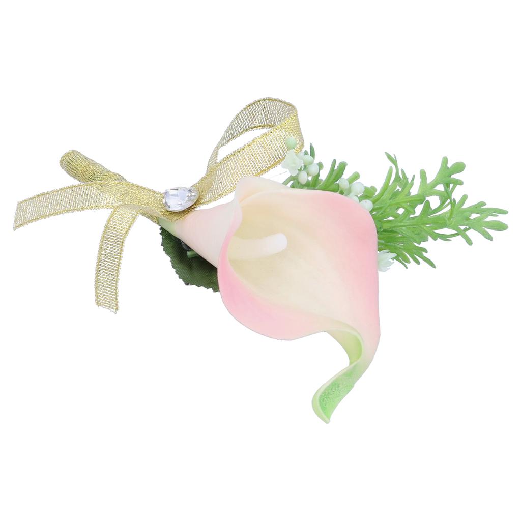 Artificial Flower Wedding Corsage Groom   Boutonniere Brooch Wedding Party Decor