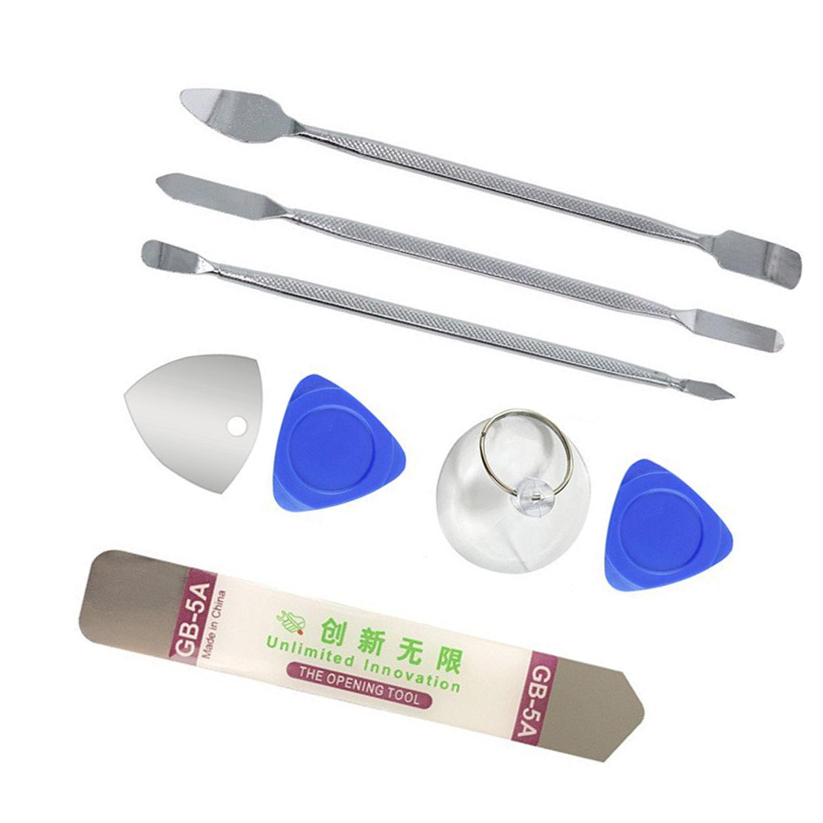 

Набор металлических монтировок из 8 предметов Многоцелевой ручной инструмент для разборки электроники и бытовой техники для профессиональных техников