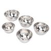 5 Stück Edelstahl Schüsseln mit Deckeln Mehrzweck Back- und Rührschüssel Set für Gemüse