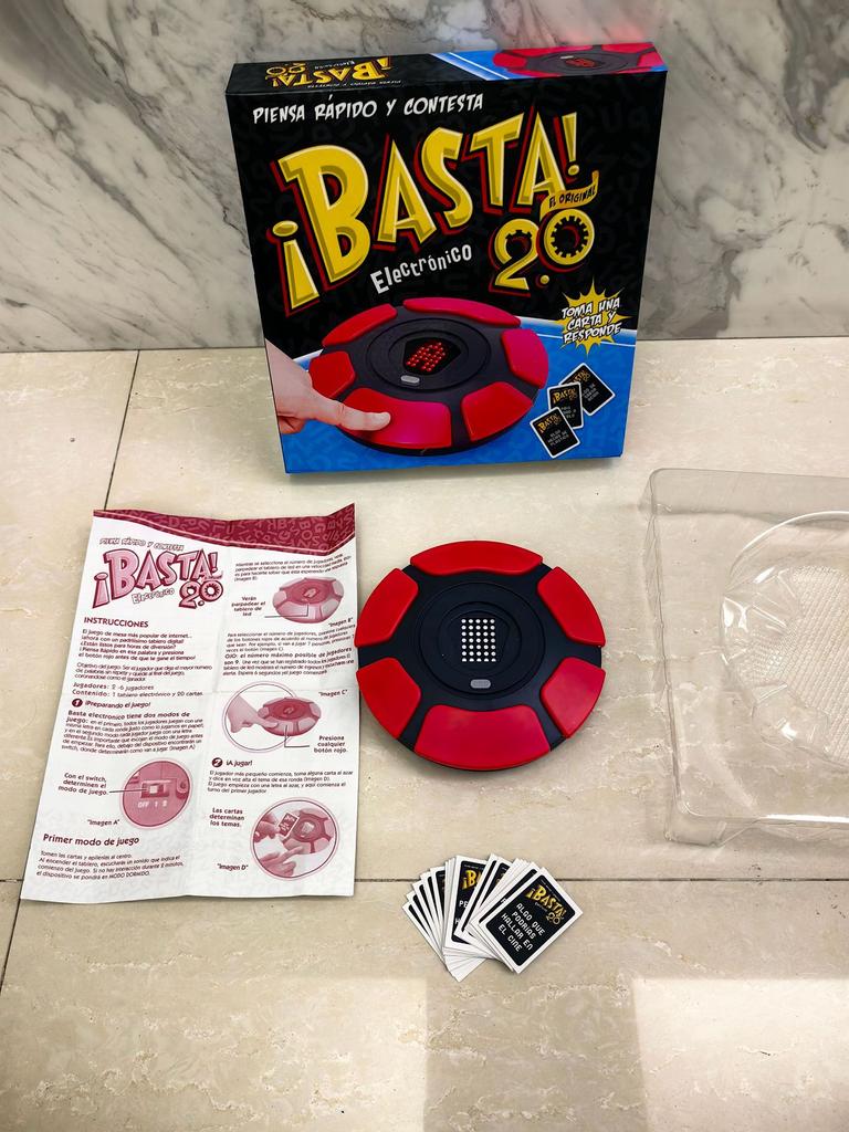 New Basta Spanish Tapple Word Game - English Tapple Games Version Quick Thinking Letter Pressing Board Game-Christmas Halloween