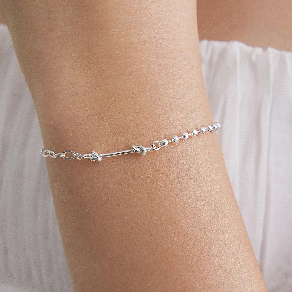 (Silver 925) Mixed Chain Bracelet Br2188