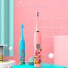Dětský sonický elektrický zubní kartáček IPX7 vodotěsný barevný kreslený film pro dětské použití s ​​měkkými štětinami vyměnitelnými s hlavicemi zubního kartáčku