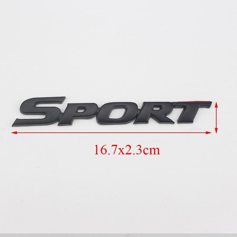 3D Metal Car Letters Logo SPORT Emblem Trunk Badge Decal Sticker Accessories