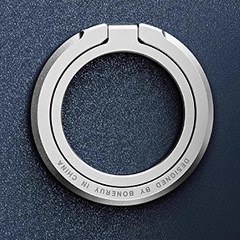 Ultra-Thin Magnetic 360° Rotating Phone Holder with Finger Ring