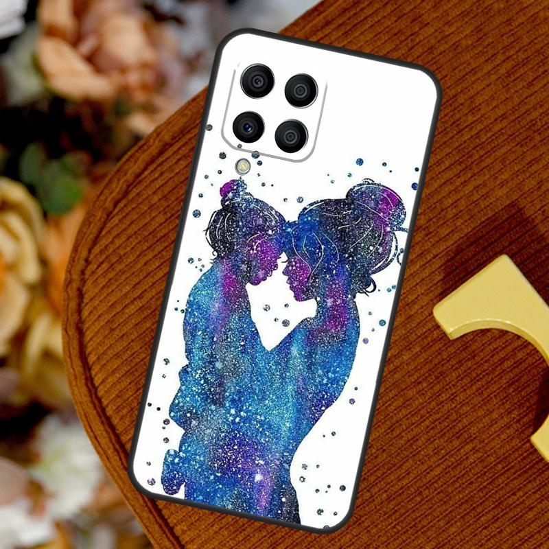 Beautiful Mother Daughter Son For Samsung Galaxy M32 M52 M12 M55 M15 M13 M23 M33 M53 M20 M21 M51 M34 M54 M30s M31s Case