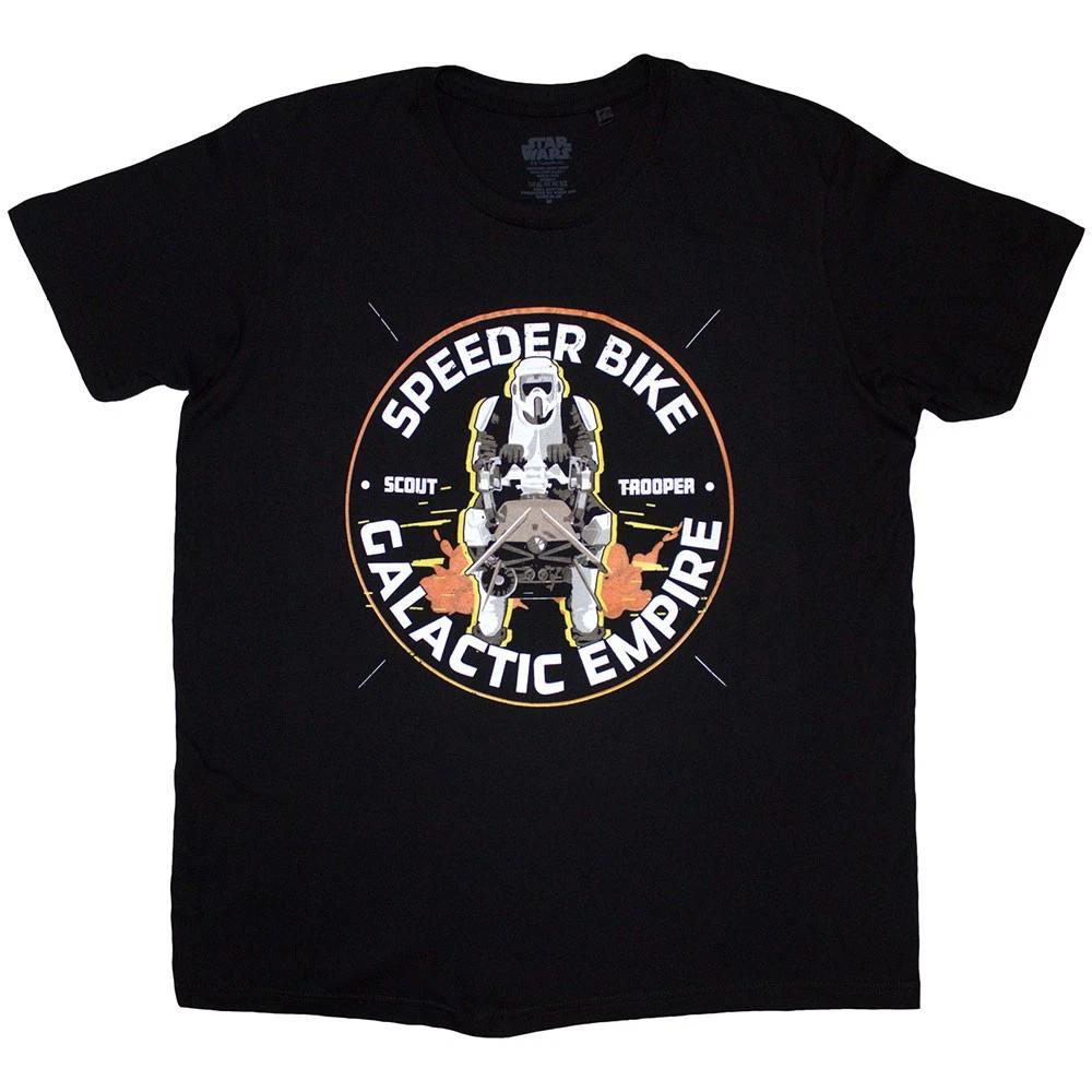 Star Wars Speeder Bike Galactic Empire T-Shirt Black New XXL