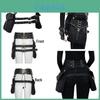 Gearduke Damen Steam Punk PU Leder Bauchtasche Mit Vintage Handyhalter Trendige Cross-Border Mode