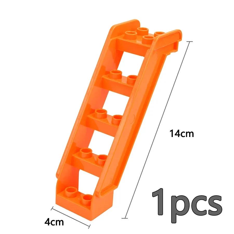 Store byggeklosser Slide Swing Seesaw Park Lekeplass Series Large Pillar Murstein Barn Barn Pedagogisk Leke Kompatibel Duploe