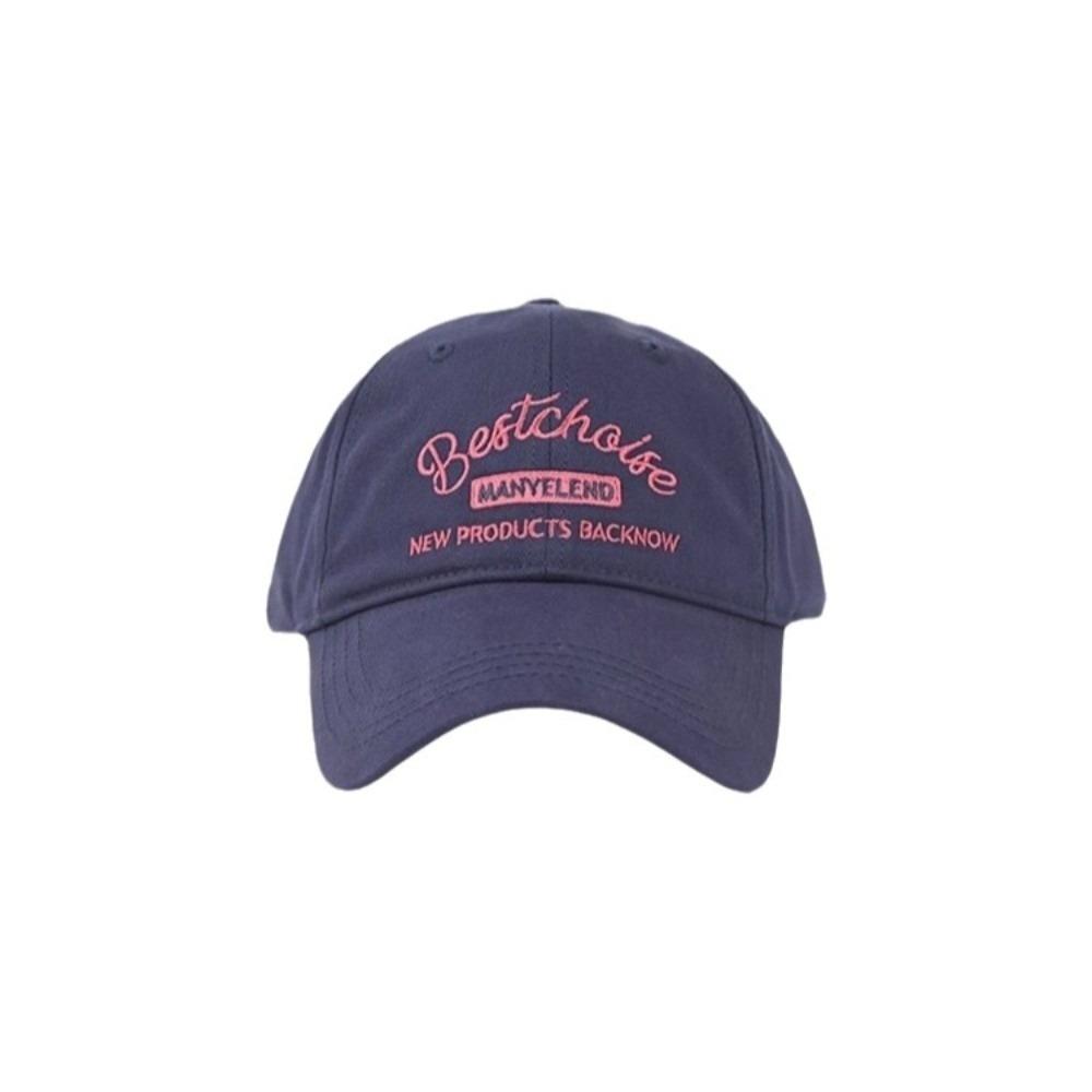 Solid Color Embroidery Letter Baseball Cap Cotton Peaked Cap Apparel Accessories Sun Hat  Girl