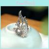 Adjustable Open Peacock Ethnic Mens Ring