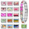Unique Y2K Pink Girls' Eye Tulip Flowers Moon Cat Cherry Italian Charm Link Fit 9mm Stainless Steel Bracelet DIY Making Jewelry