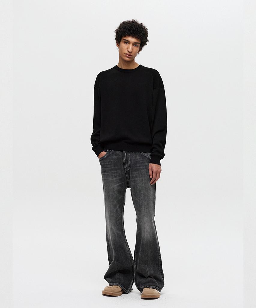 DNSR Armor Round Crop Knit Black