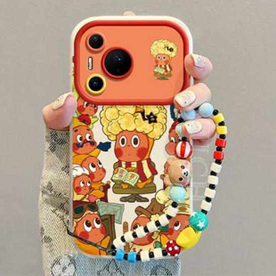 Huawei Mate70 Pro & Mate60 Full Coverage Phone Case with Lanyard - Cute Star Design