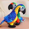 Realistic Parrot Plush Toy For Kids Photo Prop Decoration 25cm Short Plush Stuffed Bird Doll