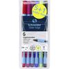Ballpoint Pen - SCHNEIDER - Slider Edge XB - 6 Pieces - Multicolored - Assorted Ink