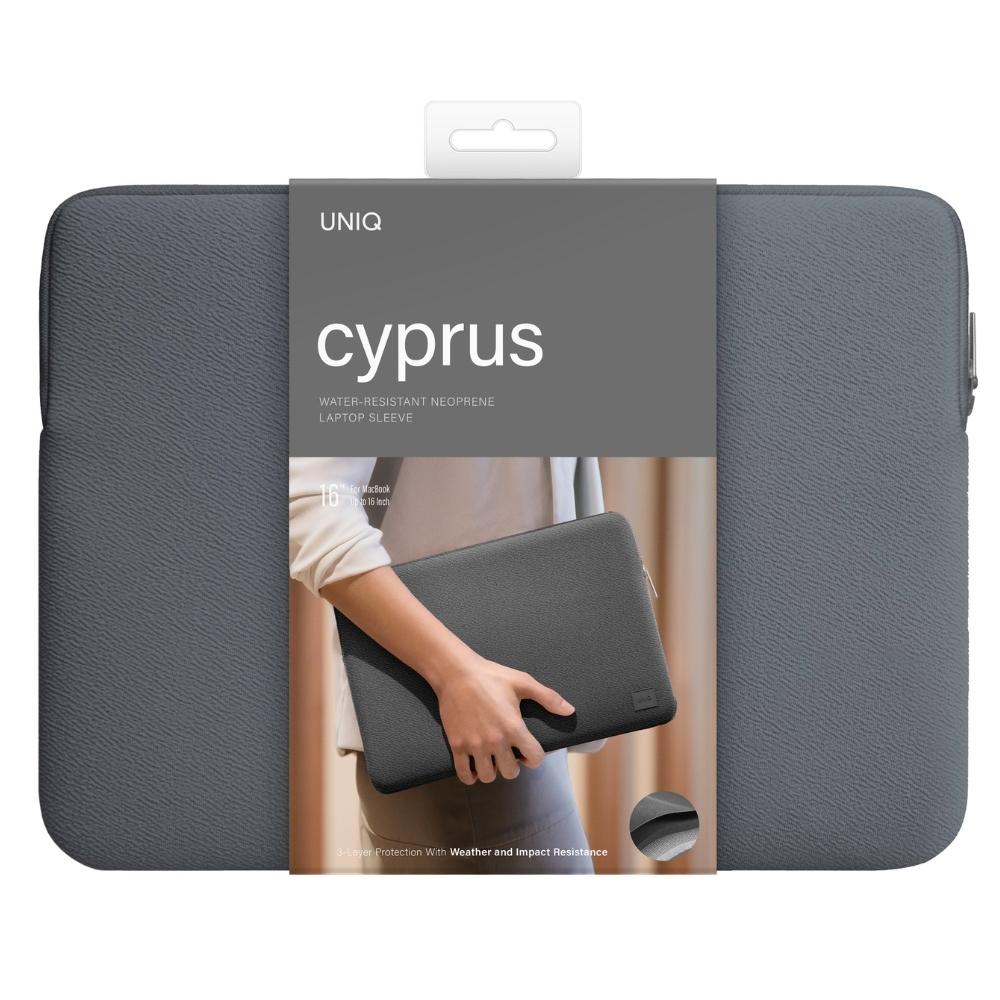 Pokrowiec do laptopa 16" UNIQ Water-Resistant Onyx