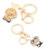 2pcs Keychain Pendants Cute Bunny Shape Rhinestone Ornaments Accessories for Keychains Bag Decoration Gift