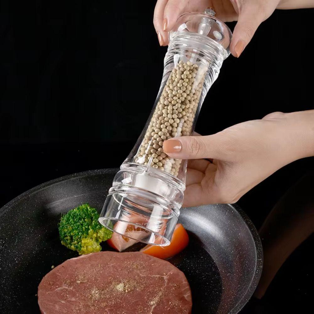 Multi-Size Pepper Mill Acrylic Seasoning Jar Mill Kitchen Tool Dining Table