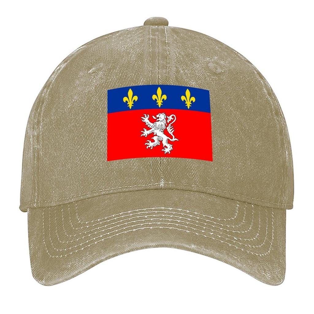 2026 Lyon France Flag Baseball Cap Big Size Hat Anime Gentleman Hat Luxury Man Hat Mens Tennis Women's