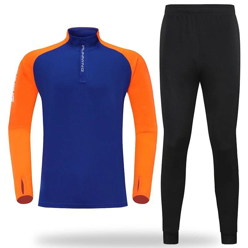 Mens Long Sleeve Quick-Dry Sports Set Running Gym Basketball Training Jersey Top Pants