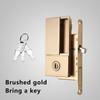 Invisible Pocket Door Lock with Double-Sided Handle Ghost Door Hook Minimalist Kitchen Sliding Door Lock for Home Security