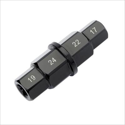 Mootorratta esiratta spindli eemaldamise hülss 17/19/22/24 mm spindli kuuskantvõtme lahtivõtmise tööriist Yamaha Suzuki Honda jaoks