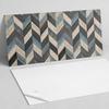 Decorative Self-Adhesive Vinyl Wall Panel 120x60 Cm Zigzag Pattern with Wood