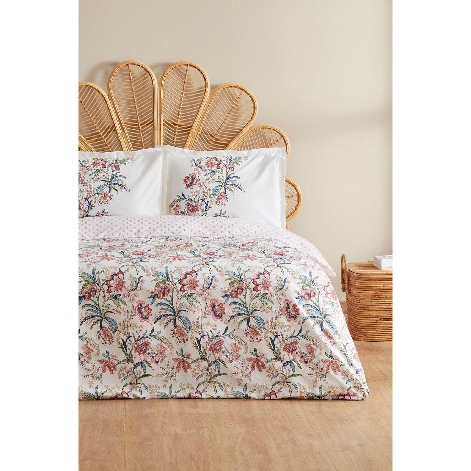 

Indra 100% Cotton Double Duvet Cover Set Salmon (pp) чистый