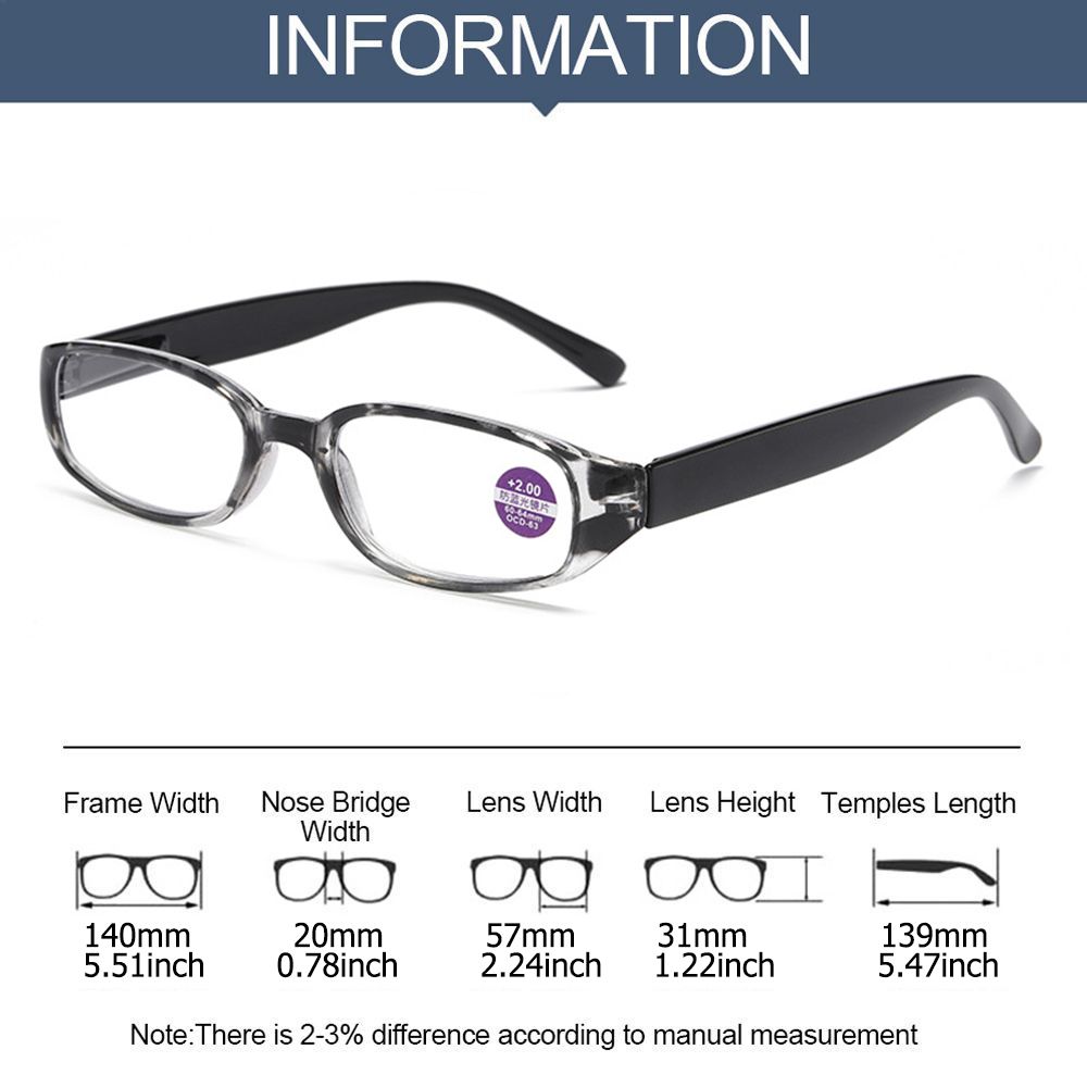 New Portable  Reading Glasses Women Anti-UV Blue Rays Presbyopia Eyeglasses Far Sight Eyewear Vision Care +1.0~+4.0 Trendy