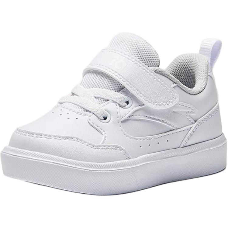 Anta Kids Synthetic Leather Classic Versatile Comfortable Low-Top Sneakers Baby Sneakers White 332440032S-1