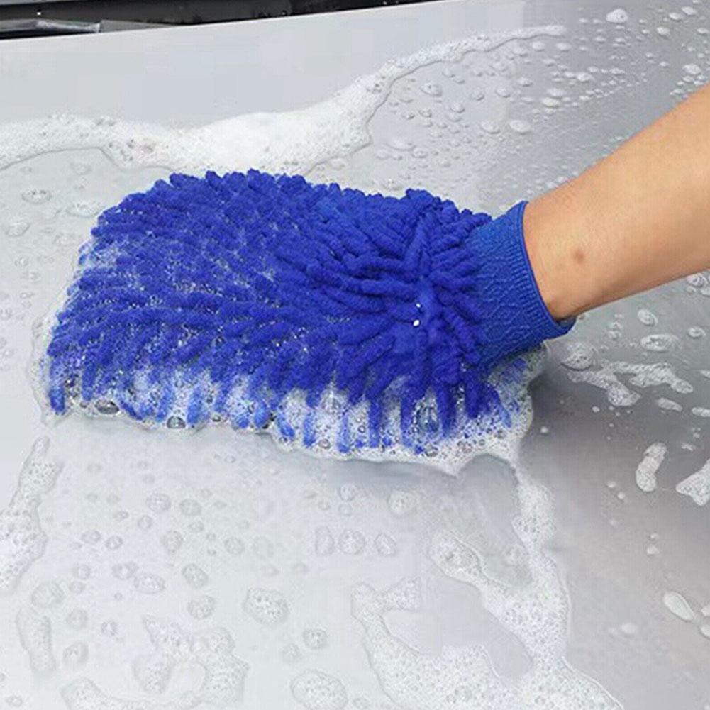Random Color Car Cleaning Gloves Ultrafine Fiber Chenille Microfiber Car Wash Soft No Scratch Glove for Car Styling Accesso M1G3