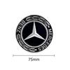 Car Sticker 4Pcs 75mm Car Wheel Center Logo Hub Cap For Mercedes Benz W204 C218 A207 C117 CLA CLS E Class W212 S212 X166 W176 W2