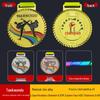 Kindergarten Sports Custom Metal Medals: Gold, Silver, Bronze Honor Plaques for Marathon Competitions.