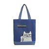 [Kusuguru Japan] Geverfde Denim Tote Bag, Nekomaruke BL
