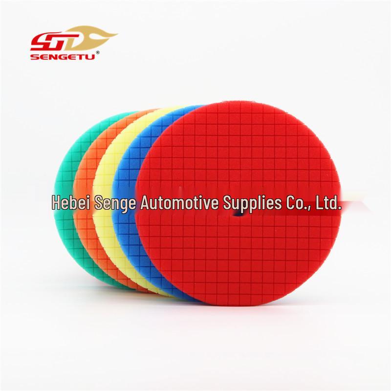 5-inch Beveled Square Self-Adhesive Car Polishing Pad for Surface Scratch Repair